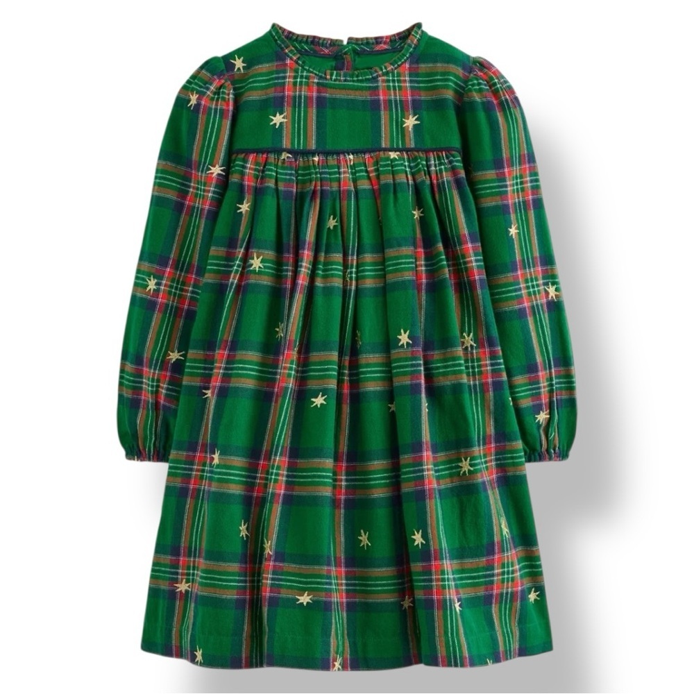 Mini Boden | Ruffle Neck Woven Dress (10-11 yrs)